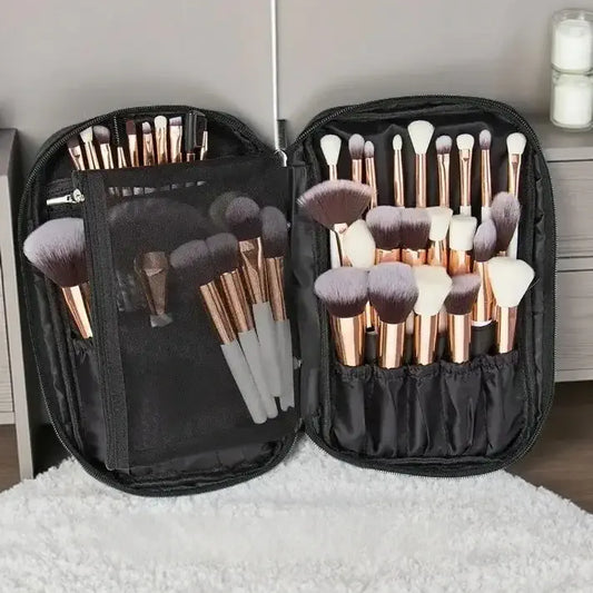 ROSLET Ultimate 40-Piece Makeup Artist Master Set India - Premium Synthetic & Natural Bristles