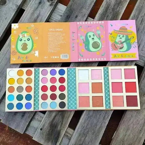 Eyeshadow Palette with Highlighter & Blusher