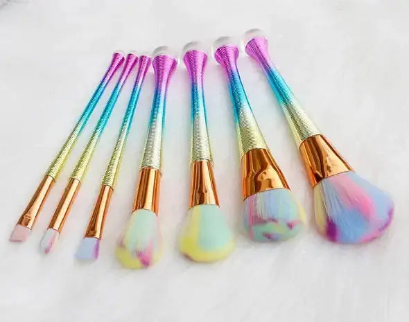 Roslet Makeup brushes multicolor foundation eyeshadow blending brush set (Pack of 7) Roslet