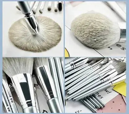 ROSLET Pro Artist Cosmetic Brushes with Convenient Bag