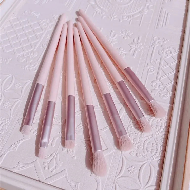 Professional peach makeup brush collection for bridal and party makeup looks