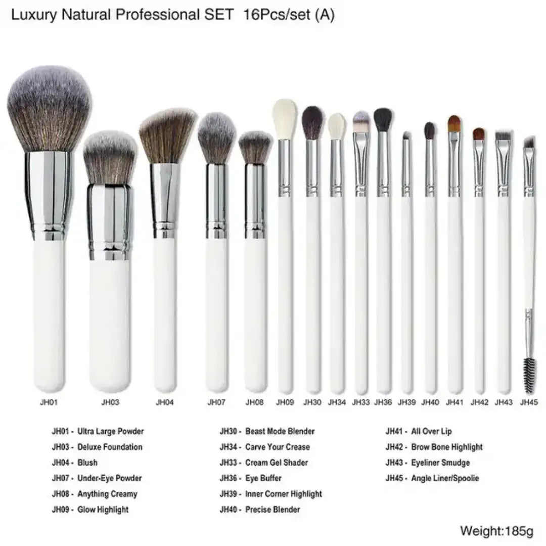 ROSLET Luxury Natural Professional Makeup Brush SET - 16Pcs