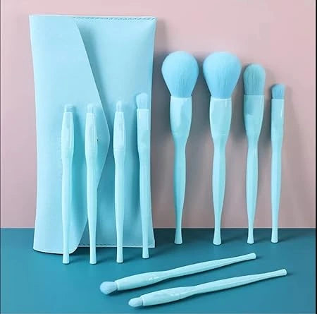 ROSLET vegan 10-piece makeup brush set with bag India
