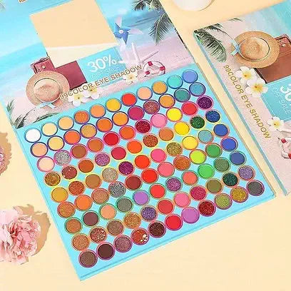 Roslet Ultimate 99 Pigmented colors Eyeshadow Palette Long wearing and Easily Blendable