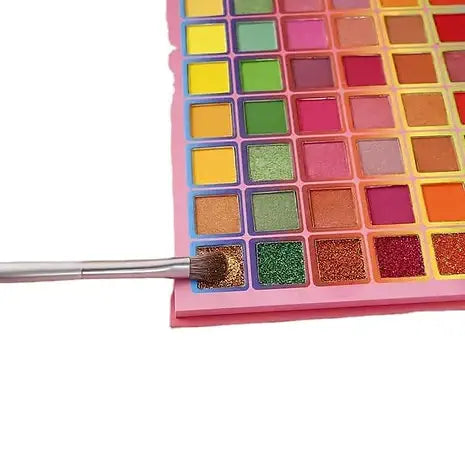 Roslet 99 multi color professional palette eyeshadow matte, shimmer, glitter all in one