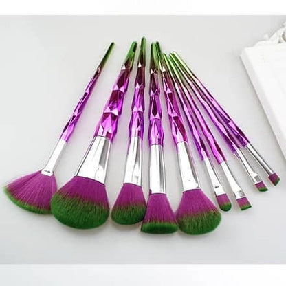 Roslet Makeup Brushes 9Pcs Unicorn Eyeshadow Eyeliner Blending Crease Kit