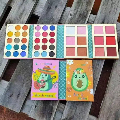 Eyeshadow Palette with Highlighter and Blusher