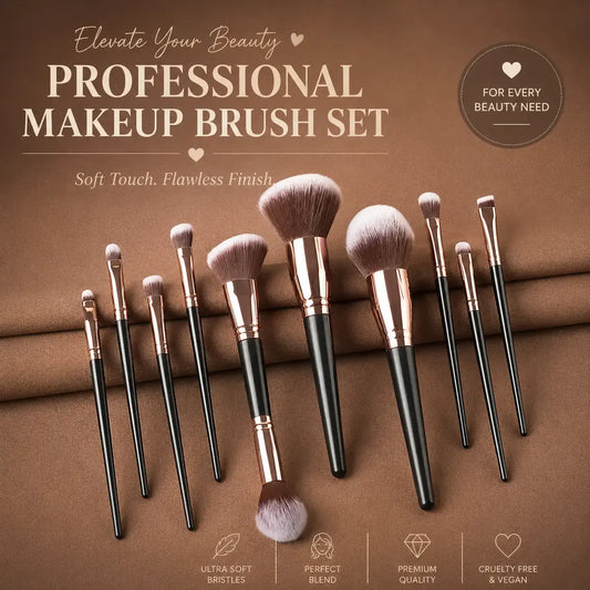 Eyeshadow blending brushes for professional eye makeup looks