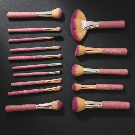 LUXURY BEAUTY Premium 15 PCs Makeup Brush Set - Professional Brushes India