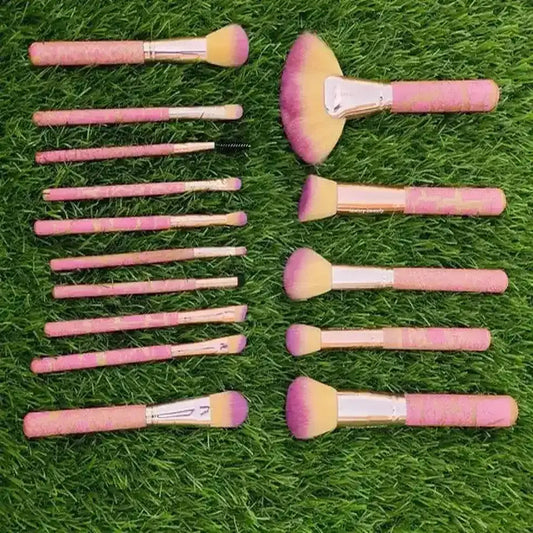 Luxury Beauty Makeup Brushes 15 PCs | Makeup Brush Set Premium Synthetic Brush Luxury Beauty