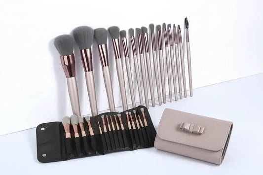 ROSLET champagne gold handle makeup brushes 
