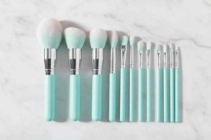 ROSLET Natural Wood Makeup Brush Set - Professional Wooden Handle Artist Choice 