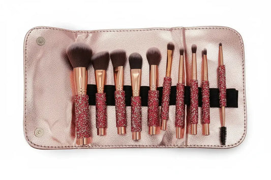 ROSLET soft 10-piece diamond-studded brush set 
