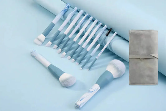 ROSLET Synthetic Makeup Brushes India - Ergonomic Wooden Handles Professional set