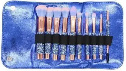 Roslet 10 PCS makeup brushes with kit Luxury brush set with bag, glitter diamond-studded. Roslet