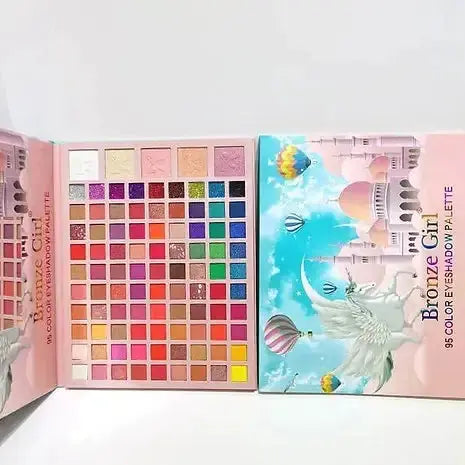 Roslet 95 color Glitter eyeshadow palette Pigmented colors Long wearing and Easily Blendable Roslet