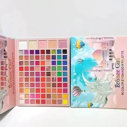 Roslet 95 color Glitter eyeshadow palette Pigmented colors Long wearing and Easily Blendable Roslet