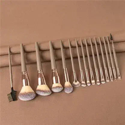 ROSLET 15-Piece Professional Makeup Brush Set India - Premium Synthetic Brushes Collection