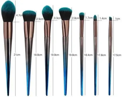 Roslet Face Makeup Brushes 7 Pcs Unicorn Eyeshadow Eyeliner Blending Brushes Rolset