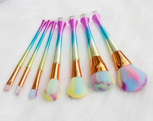 Roslet Makeup brushes multicolor  foundation eyeshadow blending brush set (Pack of 7) Roslet