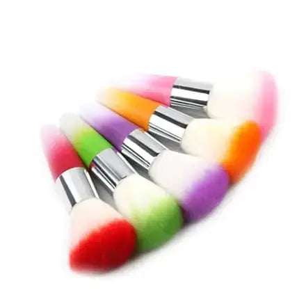 Roslet Multicolor Makeup Brushes Set Small Travel Brushes Set 5pcs Rolset