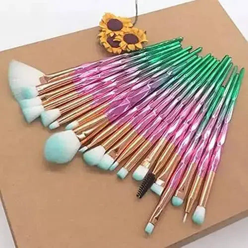 Roslet Professional Eye Brush Set, 20 Pcs Unicorn Eyeshadow brushes multicolor Rolset