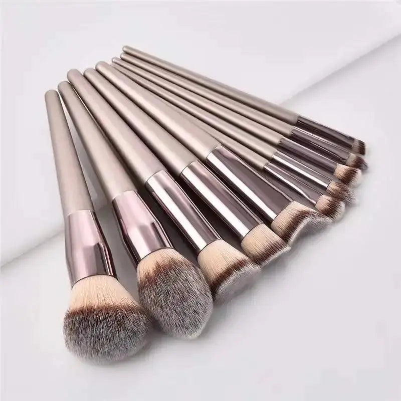 Roslet Professional Makeup Brush Set Premium Synthetic Foundation Powder Brushes 10 pcs Rolset