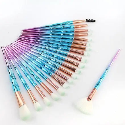 Roslet eyeshadow makeup brush diamond eye brushes , blending brush set 20pcs Rolset