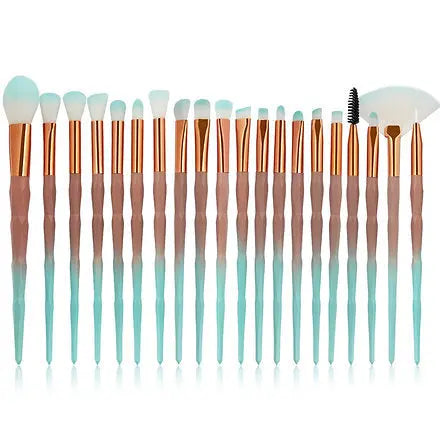 Roslet professional eye brushes set , 20 pcs unicorn eye blending brush set Rolset