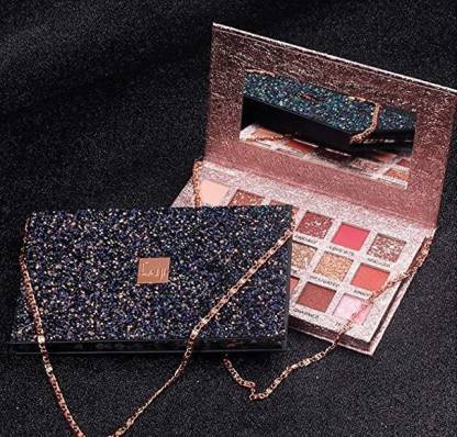 Roslet professional eyeshadow palette shimmer and glitter with chain purse style 18 colors Roslet