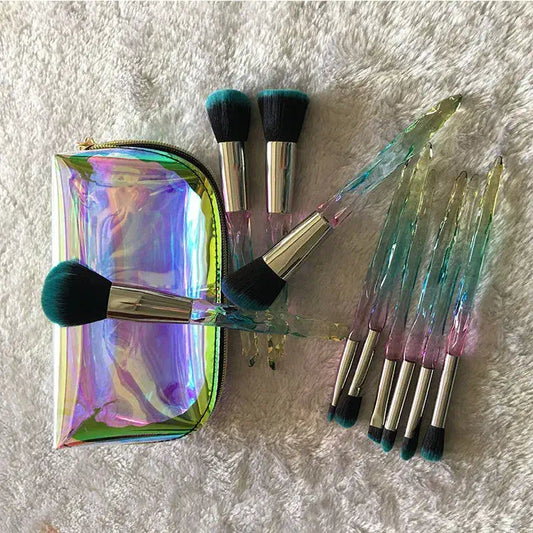 ROSLET 10-piece professional makeup brush set with Kit