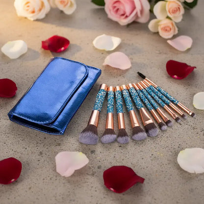 Bridal and party makeup brush set for glam beauty looks in India
