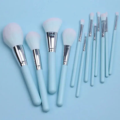 Wooden handle contour and blending makeup brush collection by ROSLET