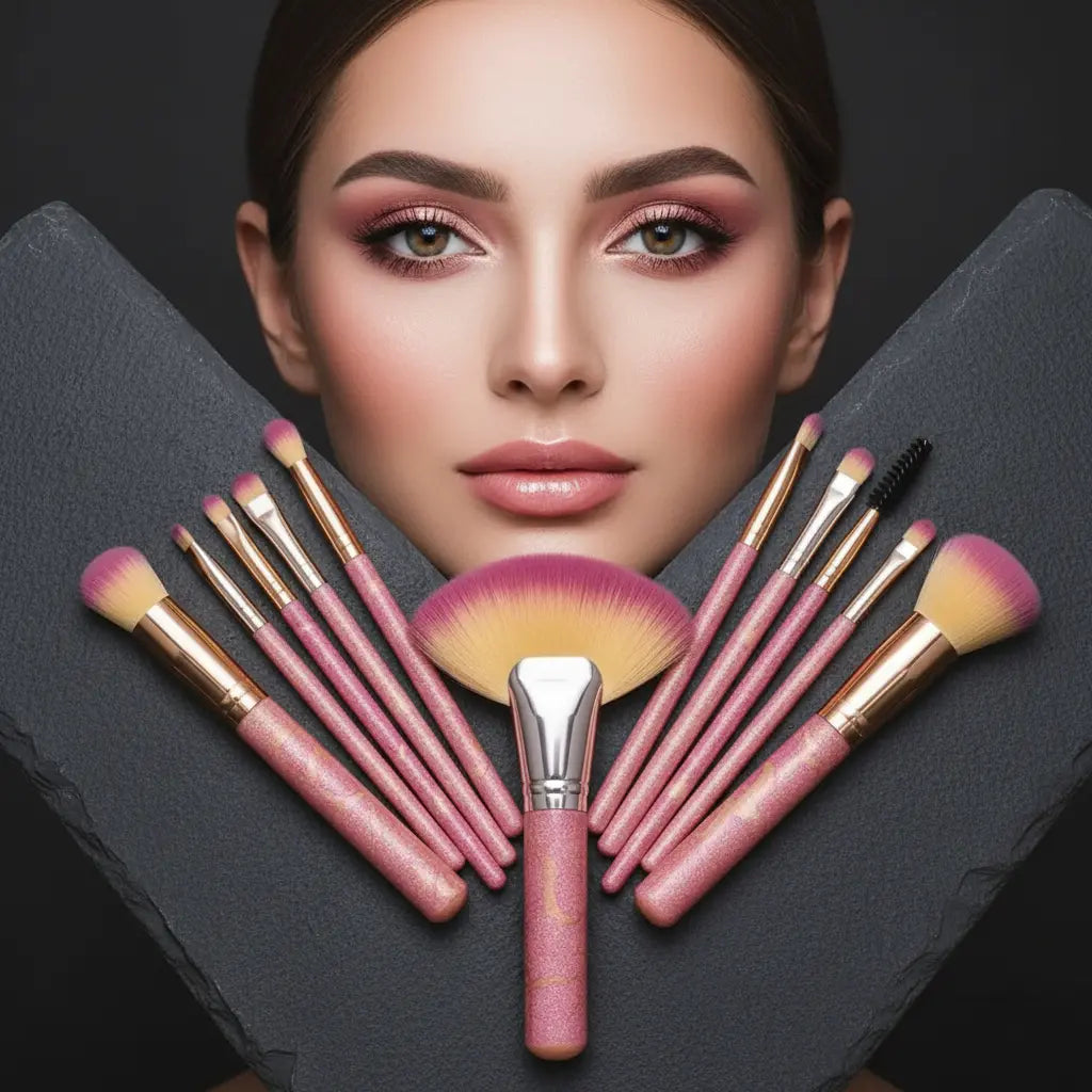 Premium eye and face makeup brushes by LUXURY BEAUTY