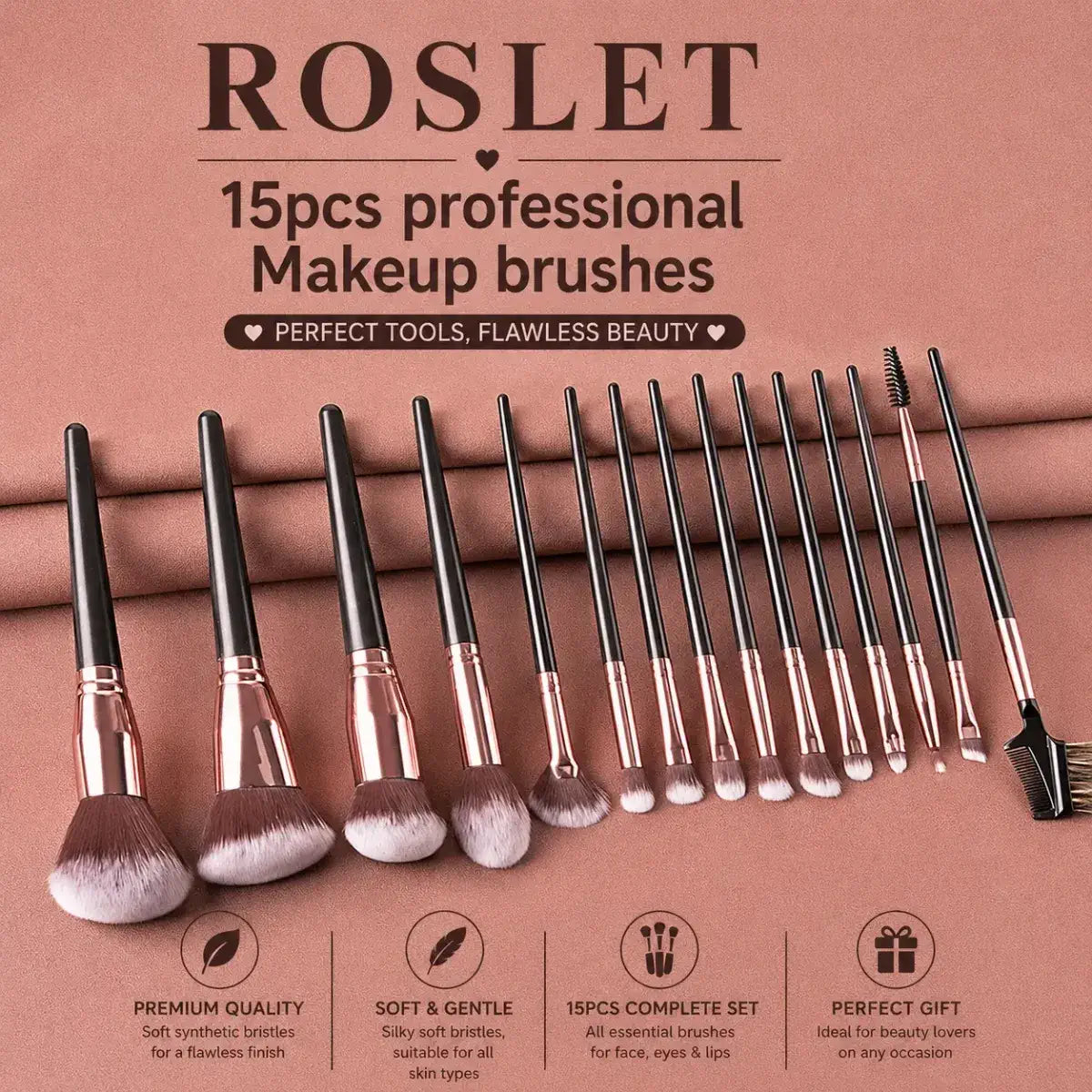 Luxury black kabuki makeup brushes for flawless makeup looks in India