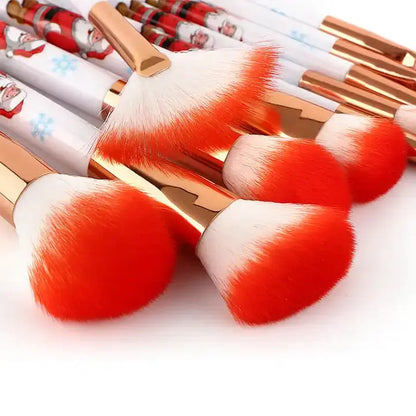Luxury festive blending brushes for flawless foundation and eyeshadow makeup