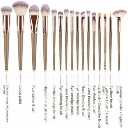 Roslet Makeup Brushes Gift Set, 16 Pcs Makeup Brush set Professional Premium Synthetic