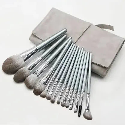 Roslet Pro artist makeup brushes | Premium cosmetic brush set super soft bristles 14 pcs with bag