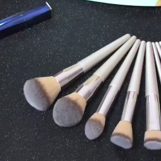 ROSLET soft makeup brush set for flawless eye and face makeup blending