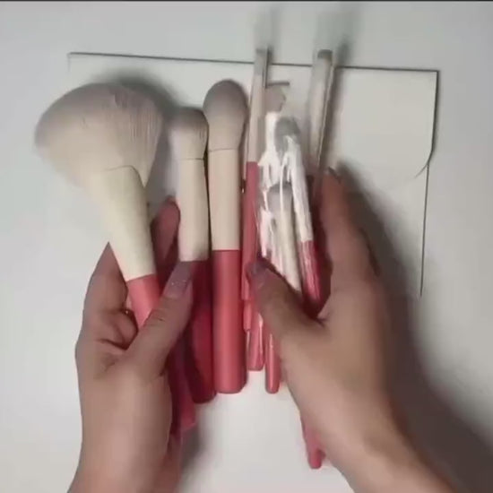 ROSLET travel makeup brush set with kit for contour blush powder and eye makeup blending in India