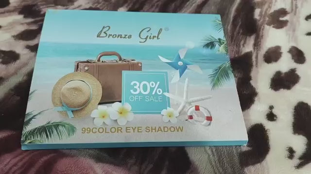 99 color makeup palette with matte shimmer and glitter shades for bridal festive party and creative eye makeup styles in India