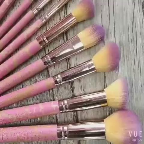 LUXURY BEAUTY premium 15-piece professional makeup brush set for flawless face and eye makeup application