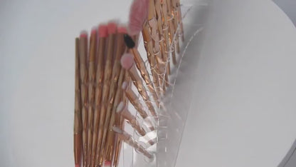 ROSLET 20 Pcs Golden Eye Makeup Brush Set for Smooth Blending