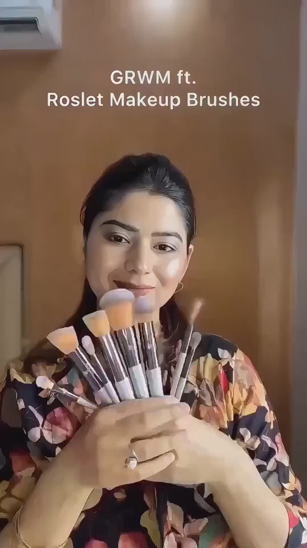 Professional ROSLET makeup brushes for foundation contour eyeshadow and flawless makeup application
