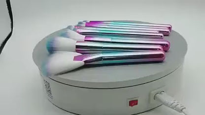 ROSLET Fantasy Face Makeup Brushes - 9 Pcs Eye & Face Set