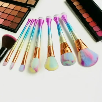 Professional multicolor eyeshadow makeup brush collection by ROSLET
