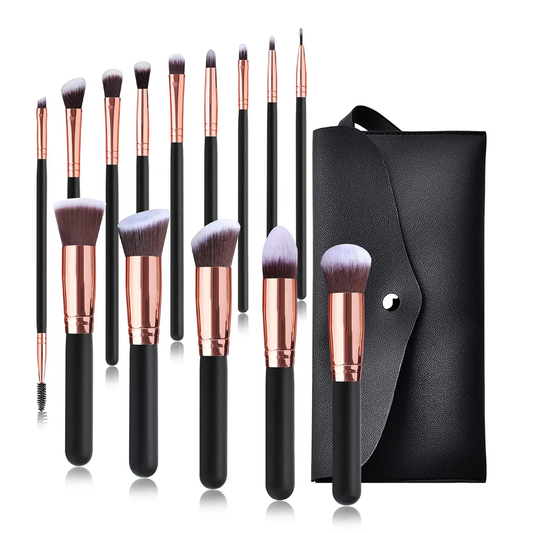 ROSLET Luxury Natural Professional Makeup Brush SET - 14Pcs