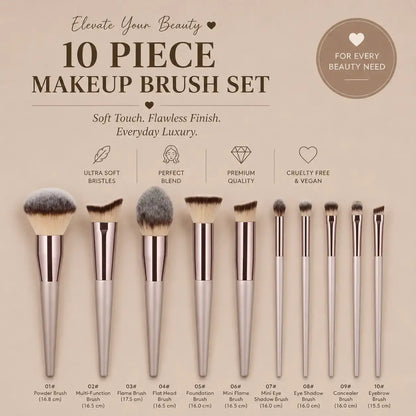 Professional ROSLET blending brushes for smooth makeup finish