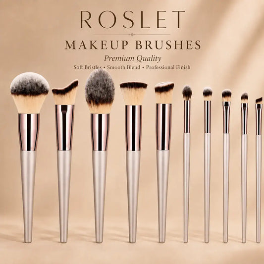 Professional ROSLET blending brushes for smooth makeup finish