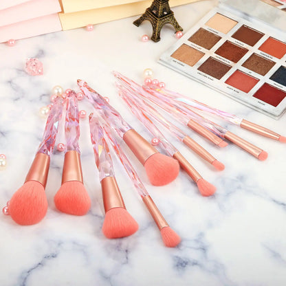 ROSLET luxury crystal makeup brushes for daily makeup use